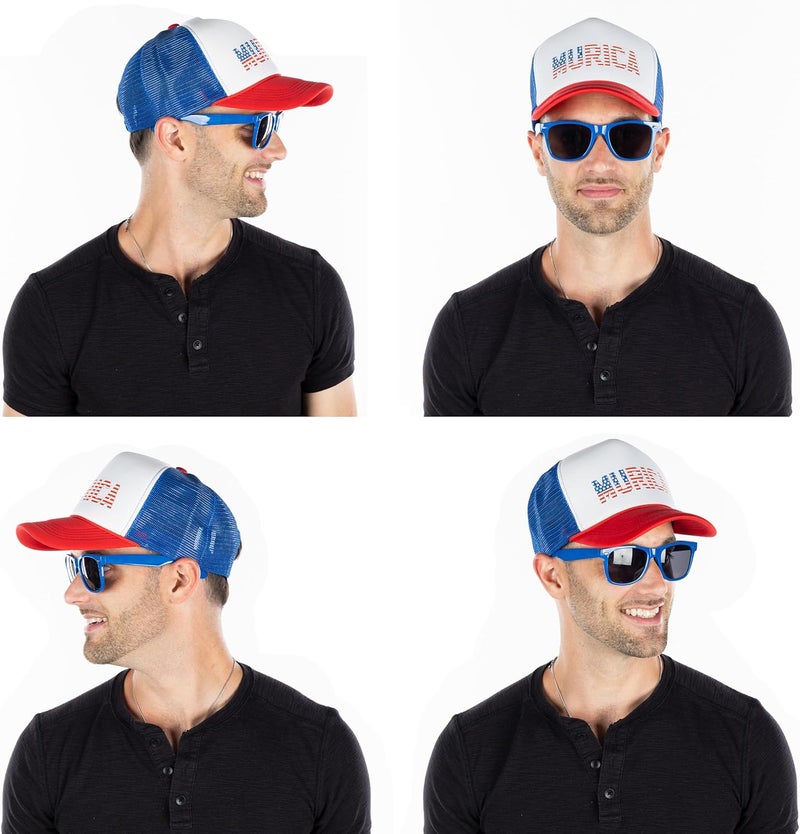 Funky Junque Premium Mesh Snapback Trucker Hat - Stylish Comfort for All - Patriotic, Humor & More - Image 3